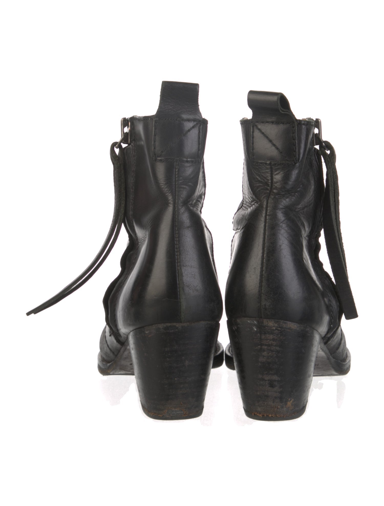 Acne Studios Leather Western Boots